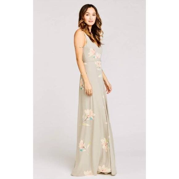 Show Me Your MuMu Jenn Maxi Dress Lily Showers Crisp Small NWT - Picture 9 of 9